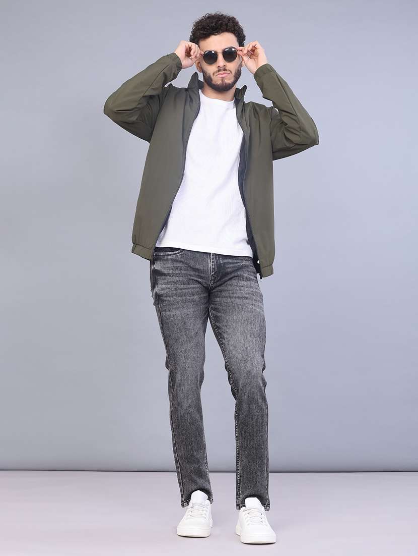 men solid long sleeve regualr fit casual jacket - 21994834 -  Standard Image - 4