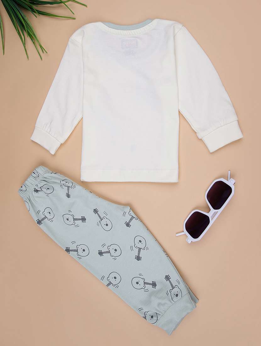 boys printed t-shirt & jogger casual wear set - 21994875 -  Standard Image - 1