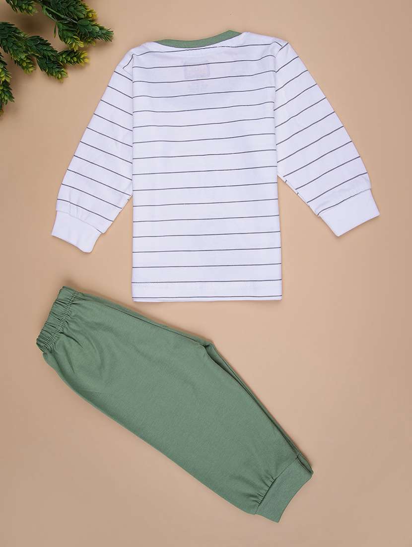 boys printed t-shirt & jogger casual wear set - 21994876 - Standard Image - 1