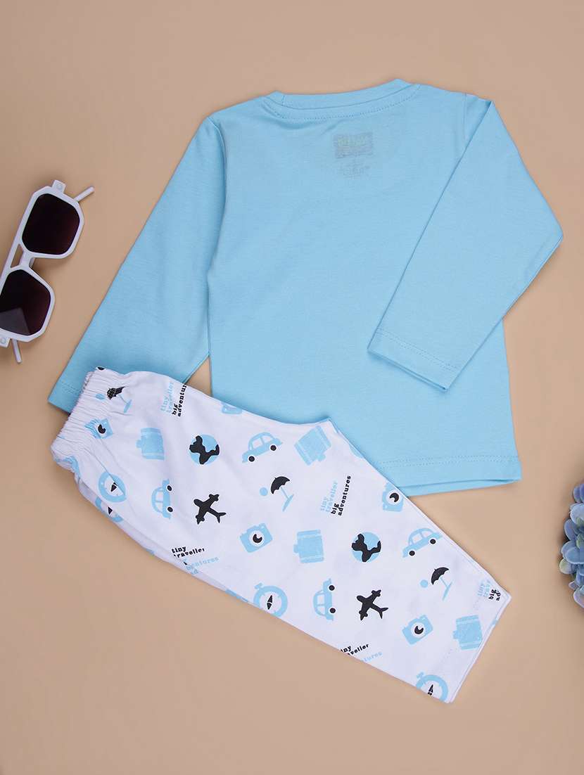 boys printed long sleeve full length set - 21994892 -  Standard Image - 1