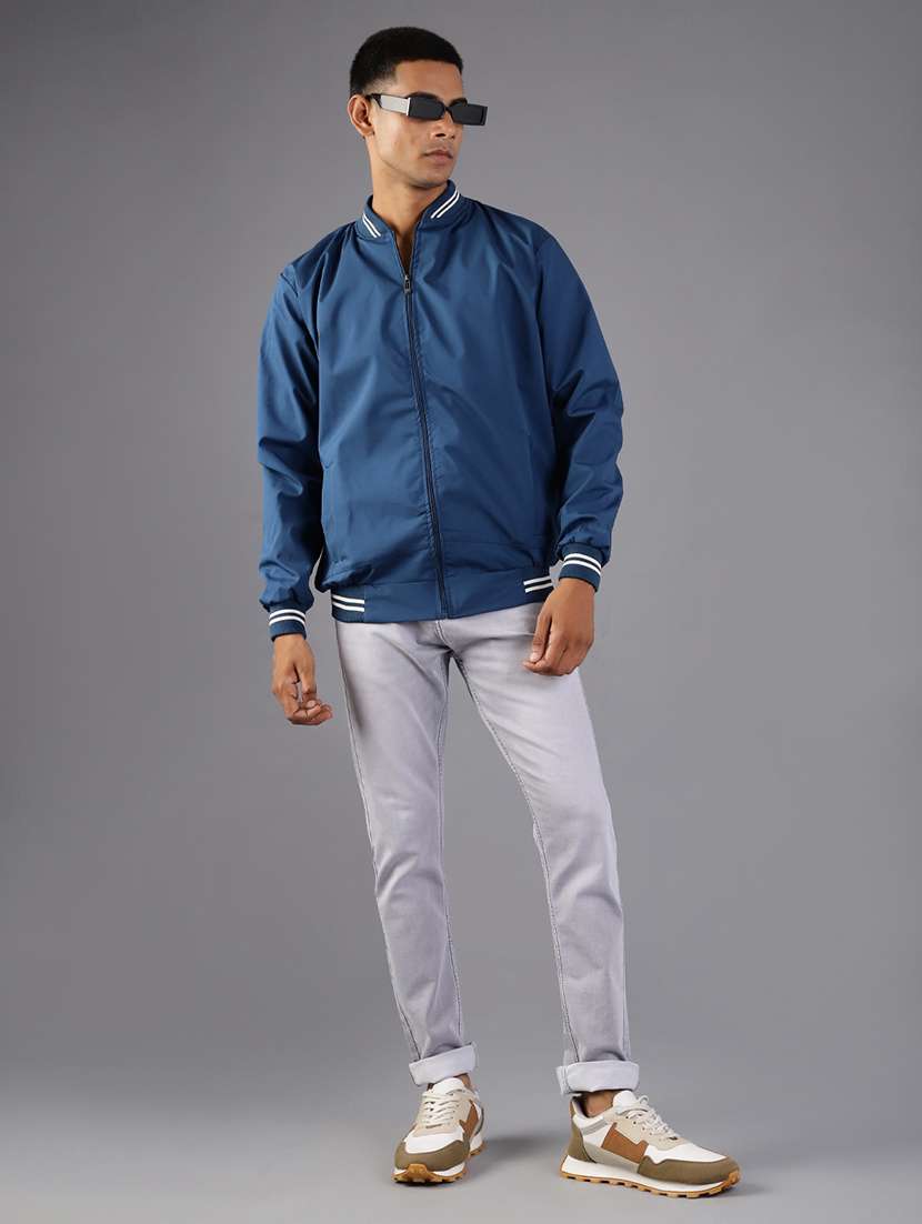 men solid long sleeve casual jacket - 21994921 -  Standard Image - 4