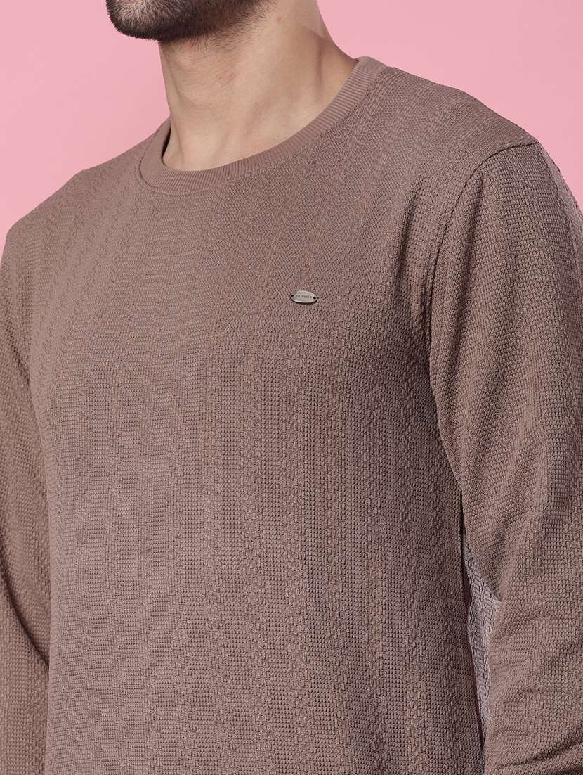 men self design long sleeve regular fit pullover  - 21994944 -  Standard Image - 4