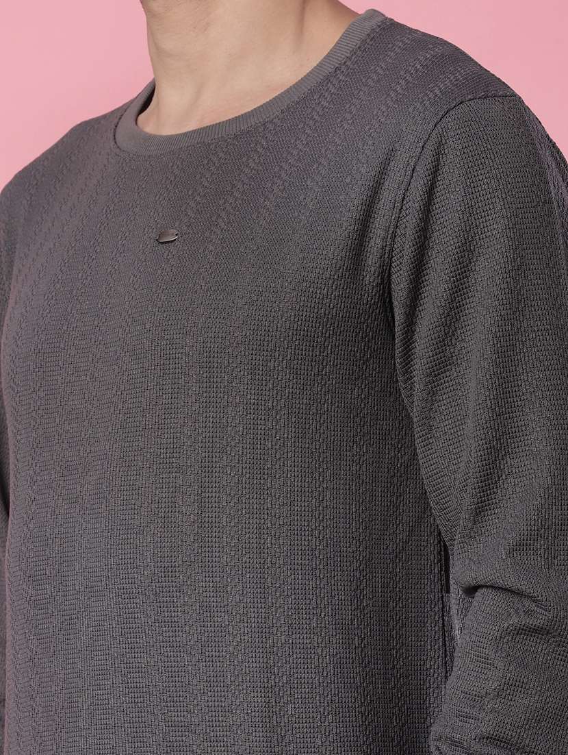 men self design long sleeve regular fit pullover  - 21994945 -  Standard Image - 4