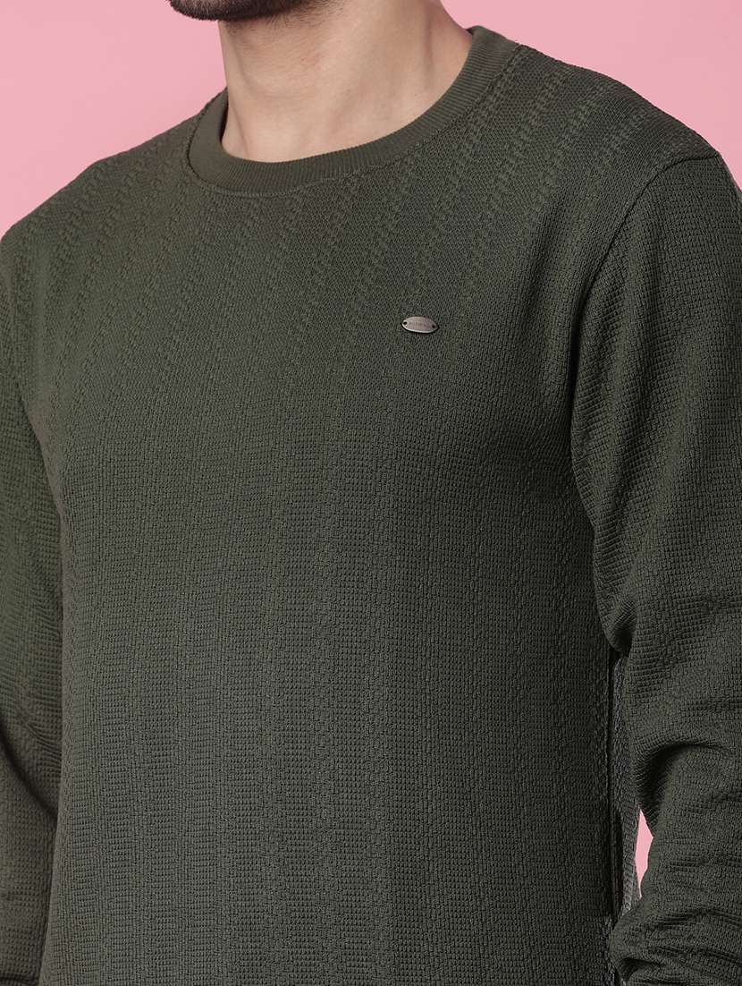 men self design long sleeve regular fit pullover  - 21994946 -  Standard Image - 4