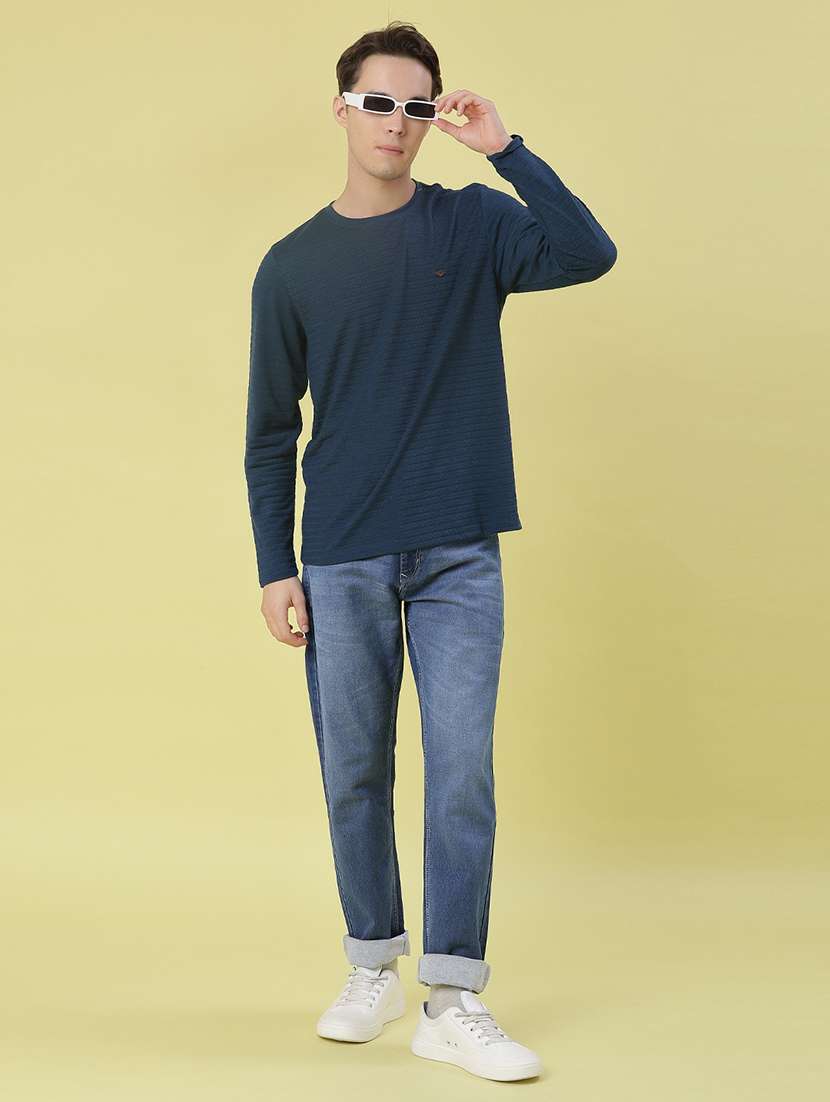 men solid long sleeve regular fit t-shirt - 21995010 -  Standard Image - 4