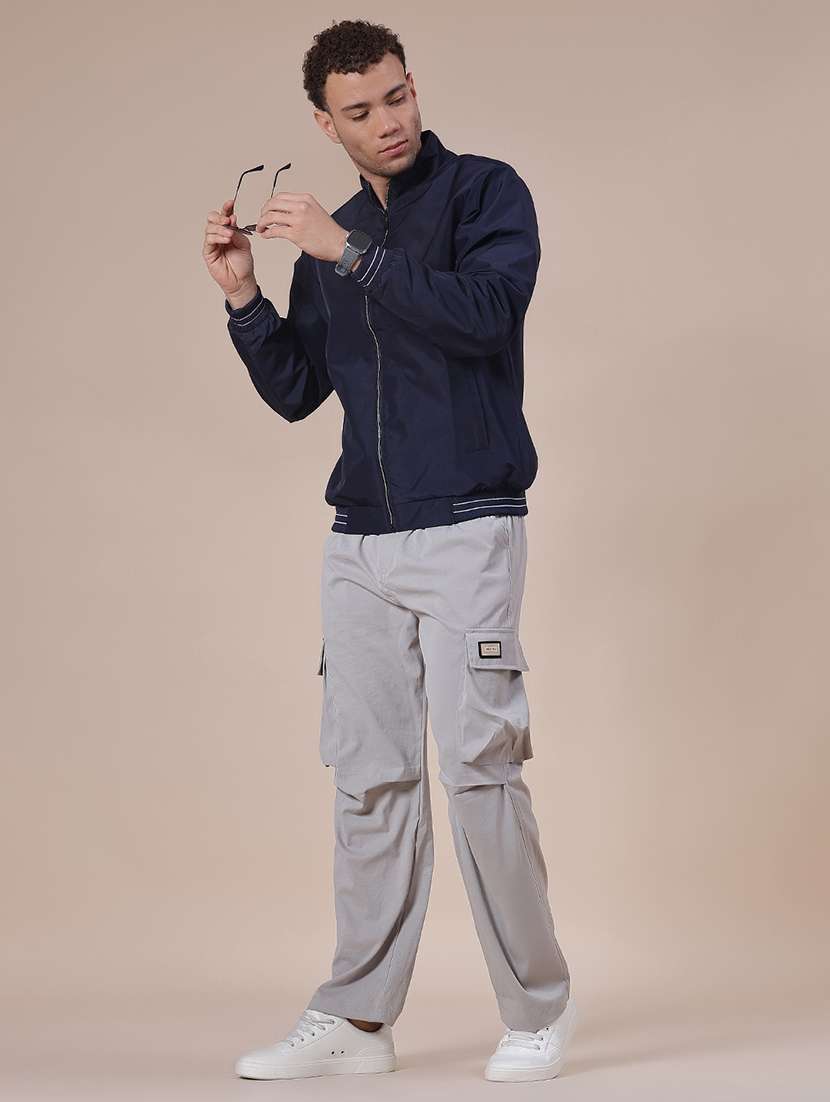 men solid long sleeve casual jacket - 21995039 -  Standard Image - 4