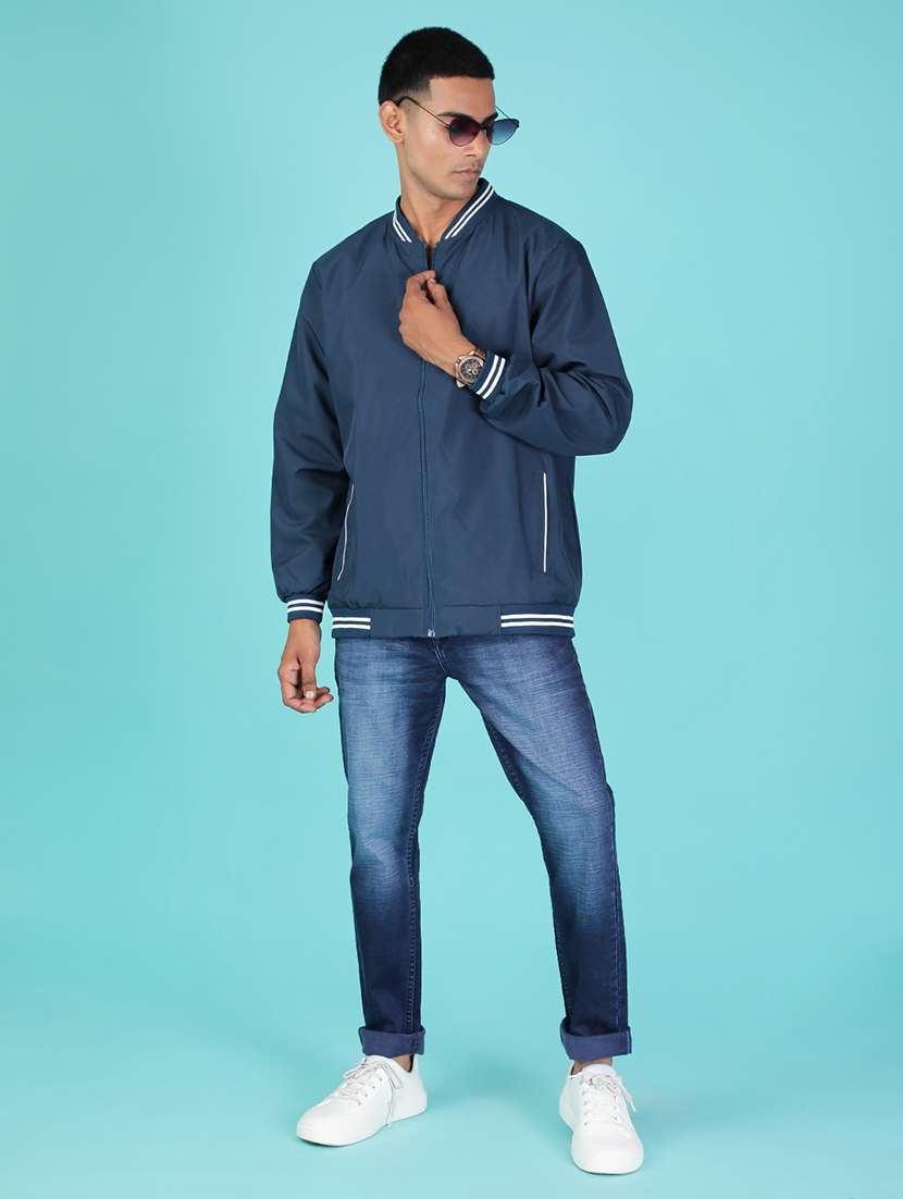 men solid long sleeve casual jacket - 21995040 -  Standard Image - 4