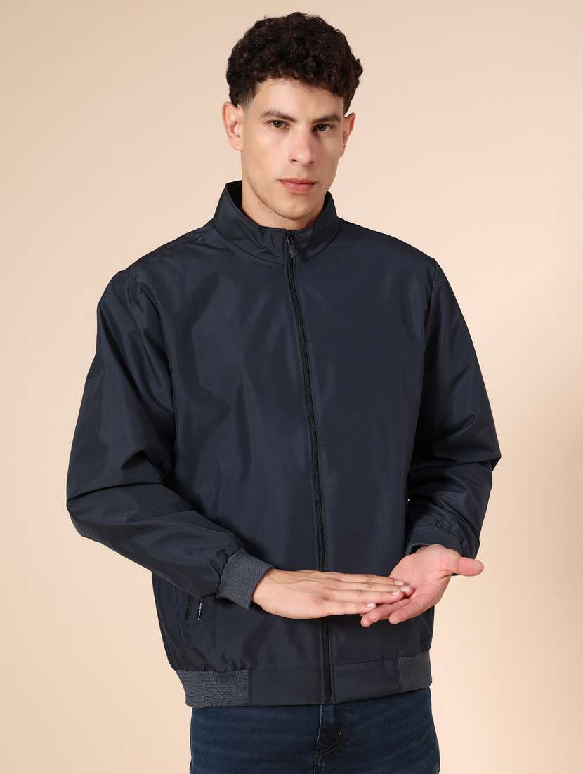 men solid long sleeve casual jacket - 21995042 -  Standard Image - 1