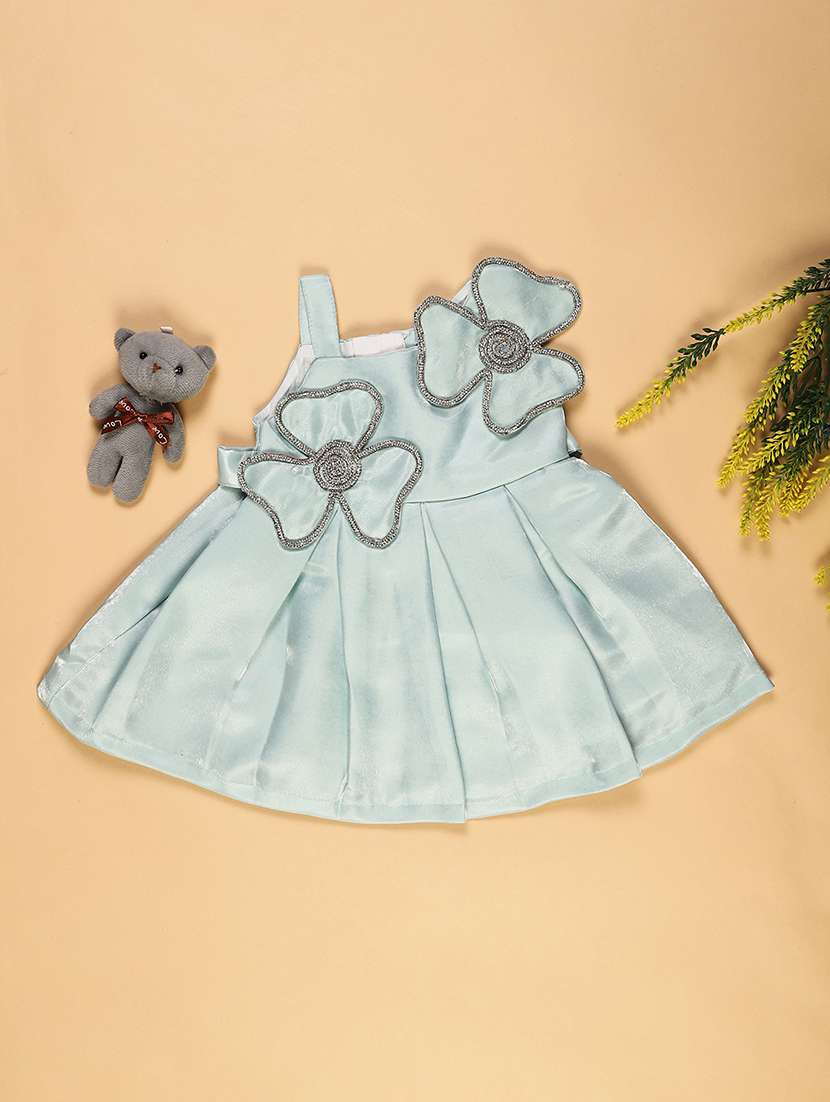 girls embellished single shoulder flared dress - 21995070 -  Standard Image - 1