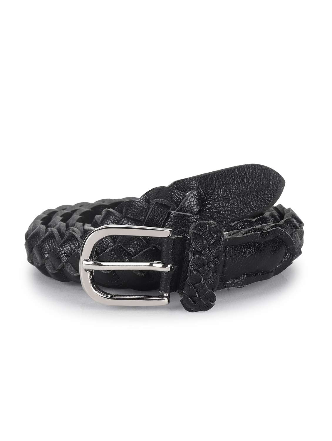 women leather black plain buckle belt - 21995242 -  Standard Image - 1