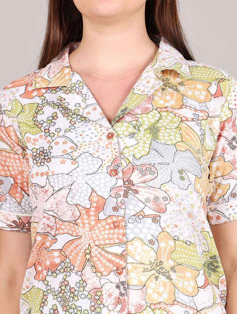 women printed nightwear pyjama set - 21995905 -  Standard Image - 4