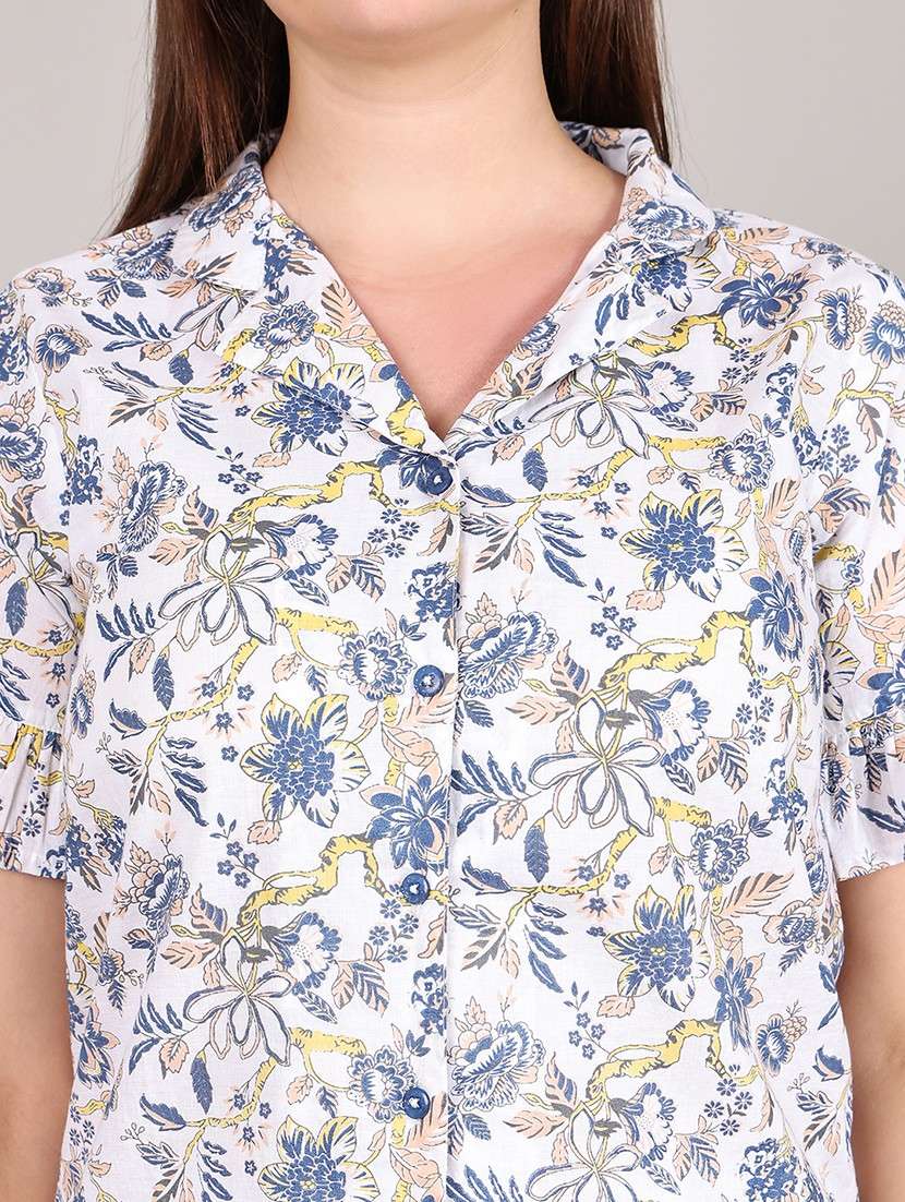 women printed nightwear pyjama set - 21995907 -  Standard Image - 4