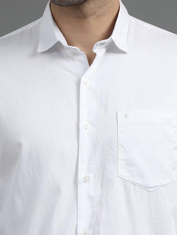men solid long sleeve regular fit casual shirt - 21996360 - Standard Image - 4