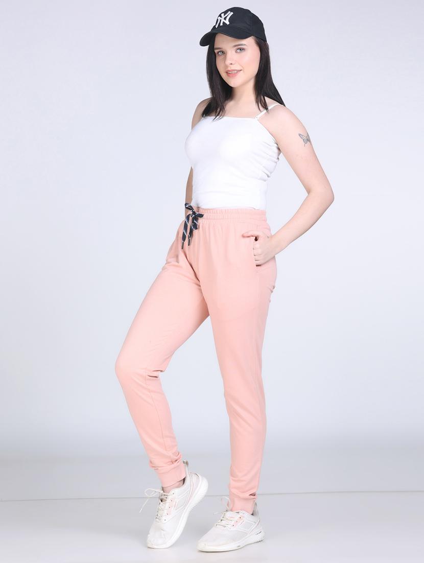 women solid mid rise jogger - 21996392 - Standard Image - 4