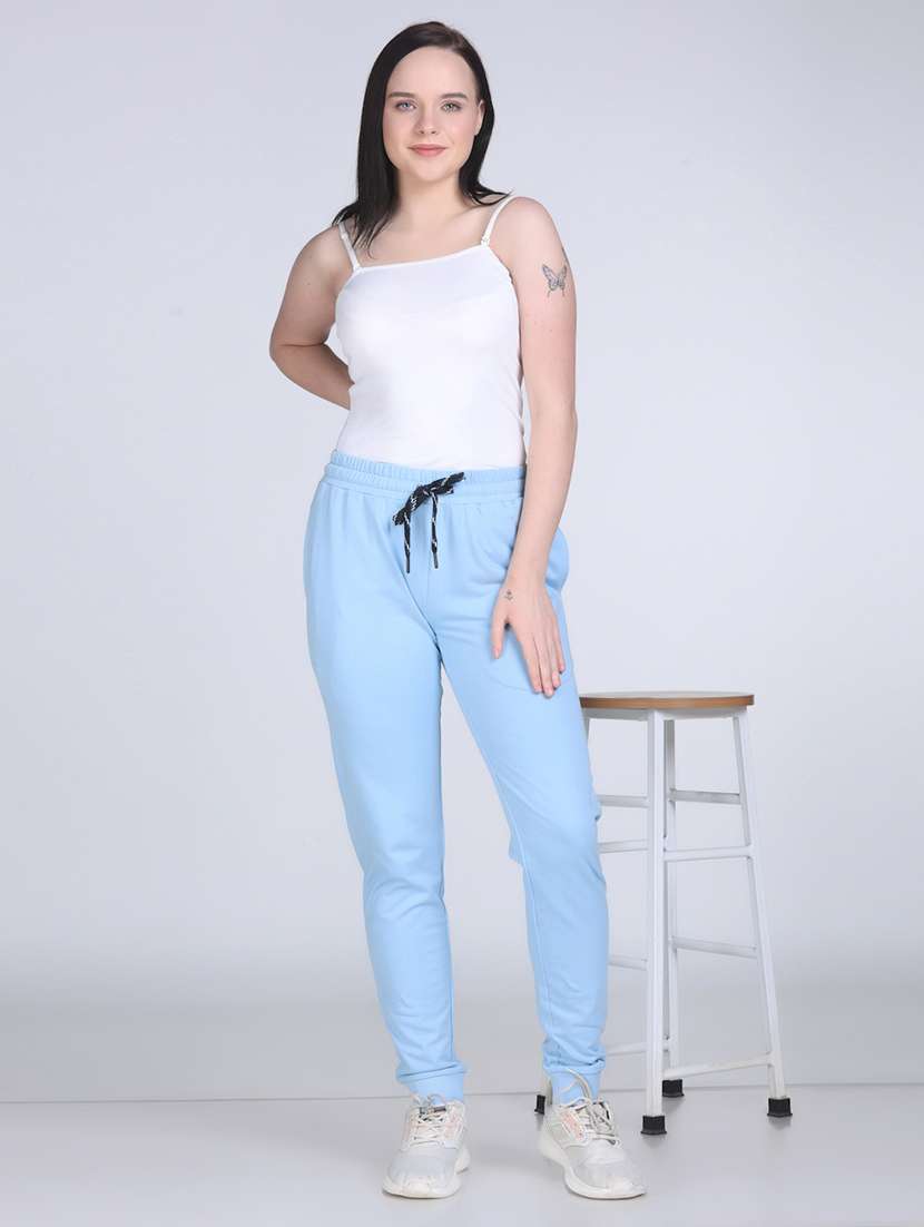 women solid mid rise jogger - 21996393 -  Standard Image - 4