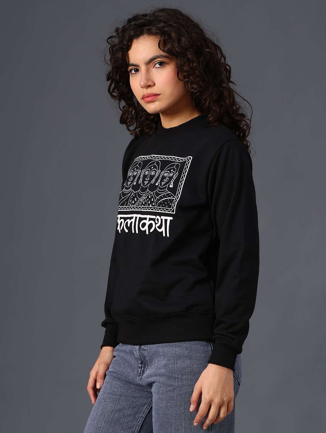 women printed long sleeve sweatshirt - 21996429 -  Standard Image - 6