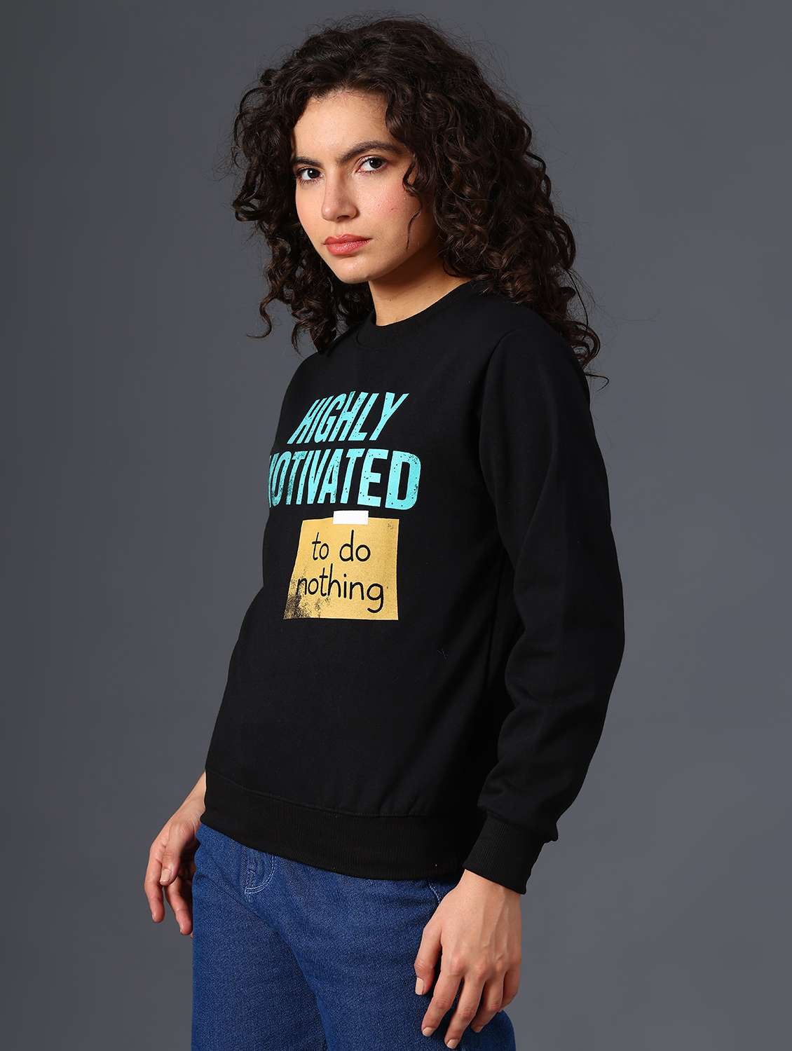 women printed long sleeve sweatshirt - 21996430 -  Standard Image - 6