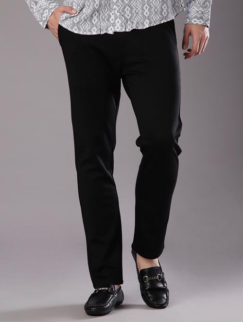 men solid mid rise straight fit chinos - 21996441 - Standard Image - 0