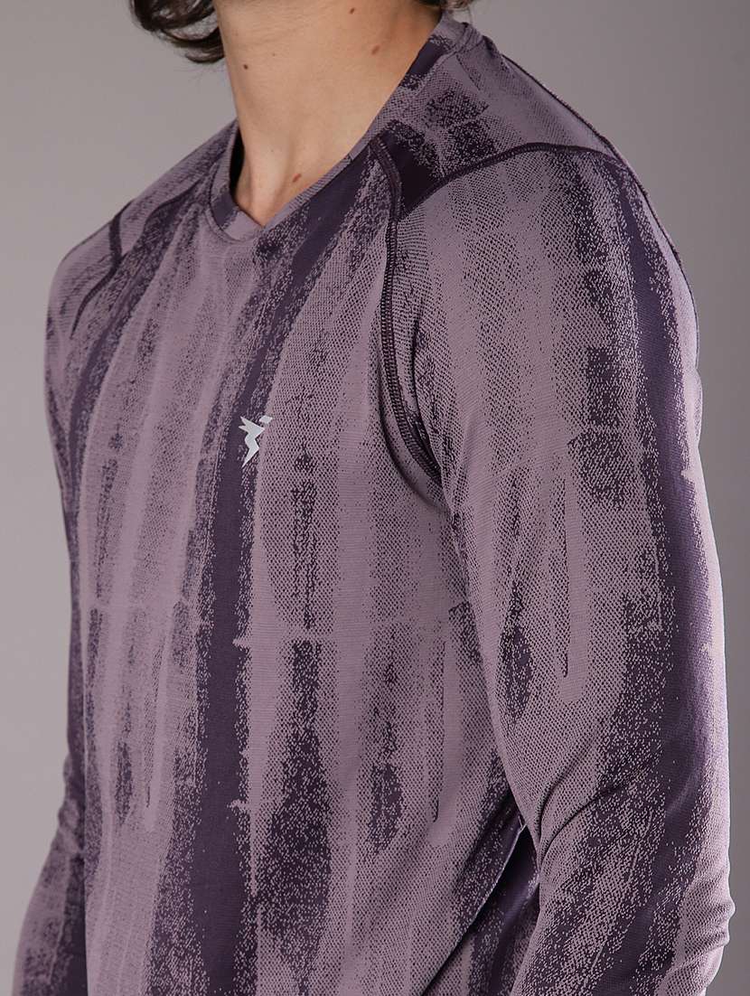 men printed round neck long sleeve t-shirt - 21996455 -  Standard Image - 4