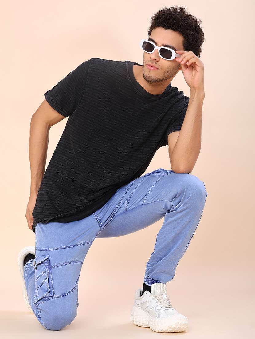 men self design short sleeve regular fit t-shirt - 21996510 -  Standard Image - 4