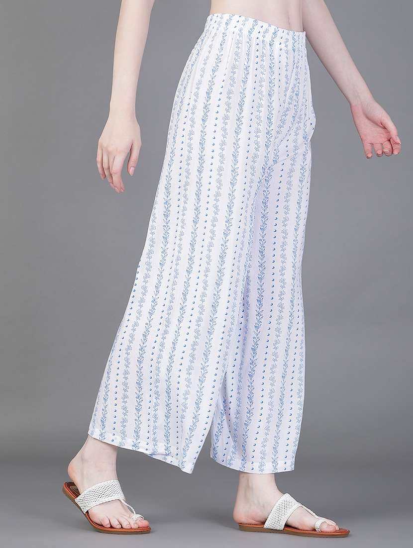 women printed mid rise palazzo - 21996612 -  Standard Image - 1