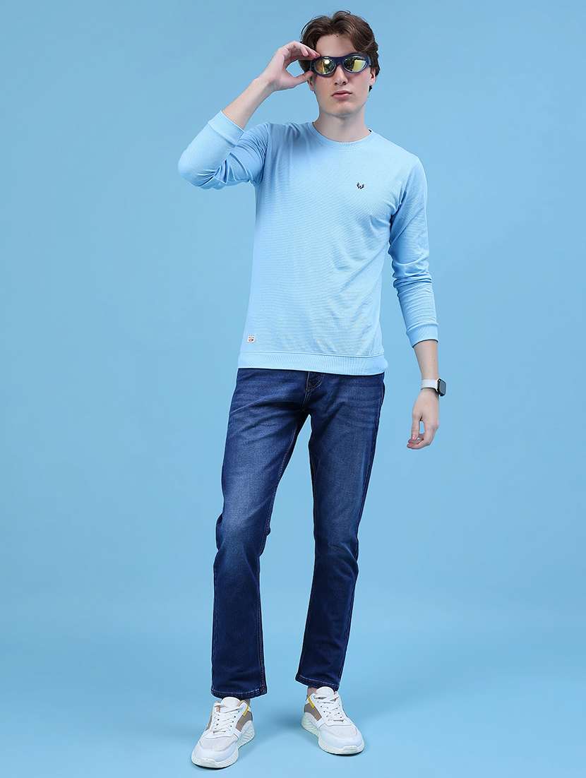 men solid long sleeve slim fit t- shirt - 21996639 -  Standard Image - 4