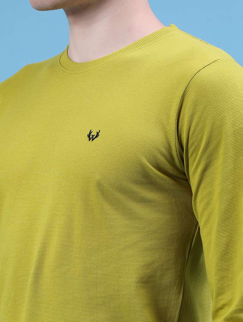 men solid long sleeve slim fit t- shirt - 21996642 -  Standard Image - 4