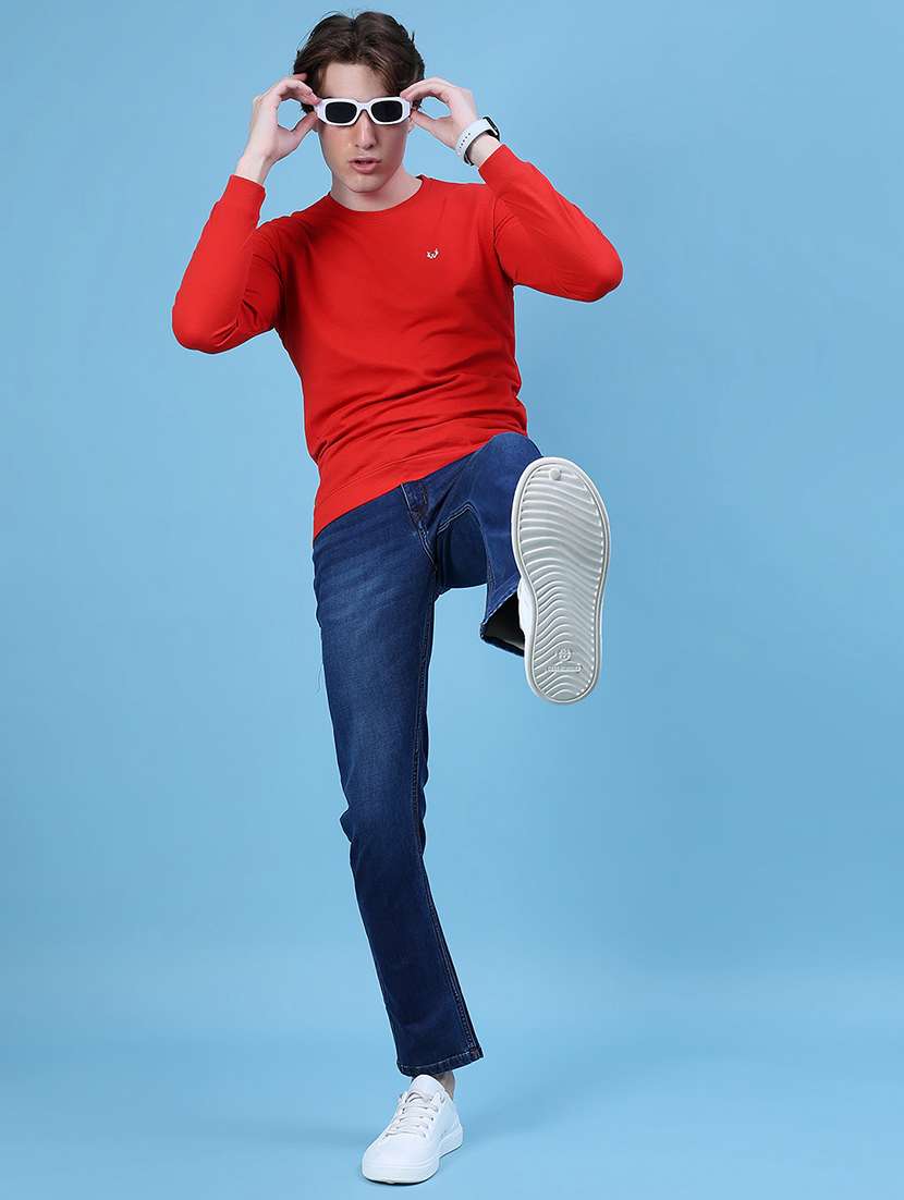 men solid long sleeve slim fit t-shirt - 21996643 -  Standard Image - 4