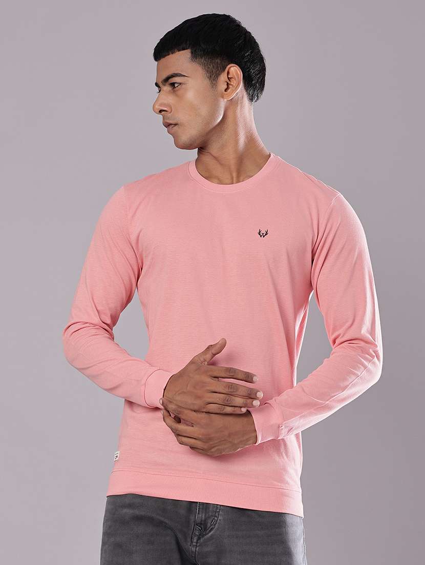 men solid long sleeve slim fit t-shirt - 21996645 -  Standard Image - 1
