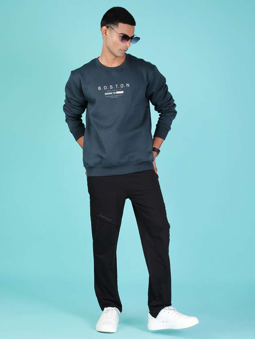 men typographic long sleeve regular fit sweatshirt - 21996746 -  Standard Image - 4
