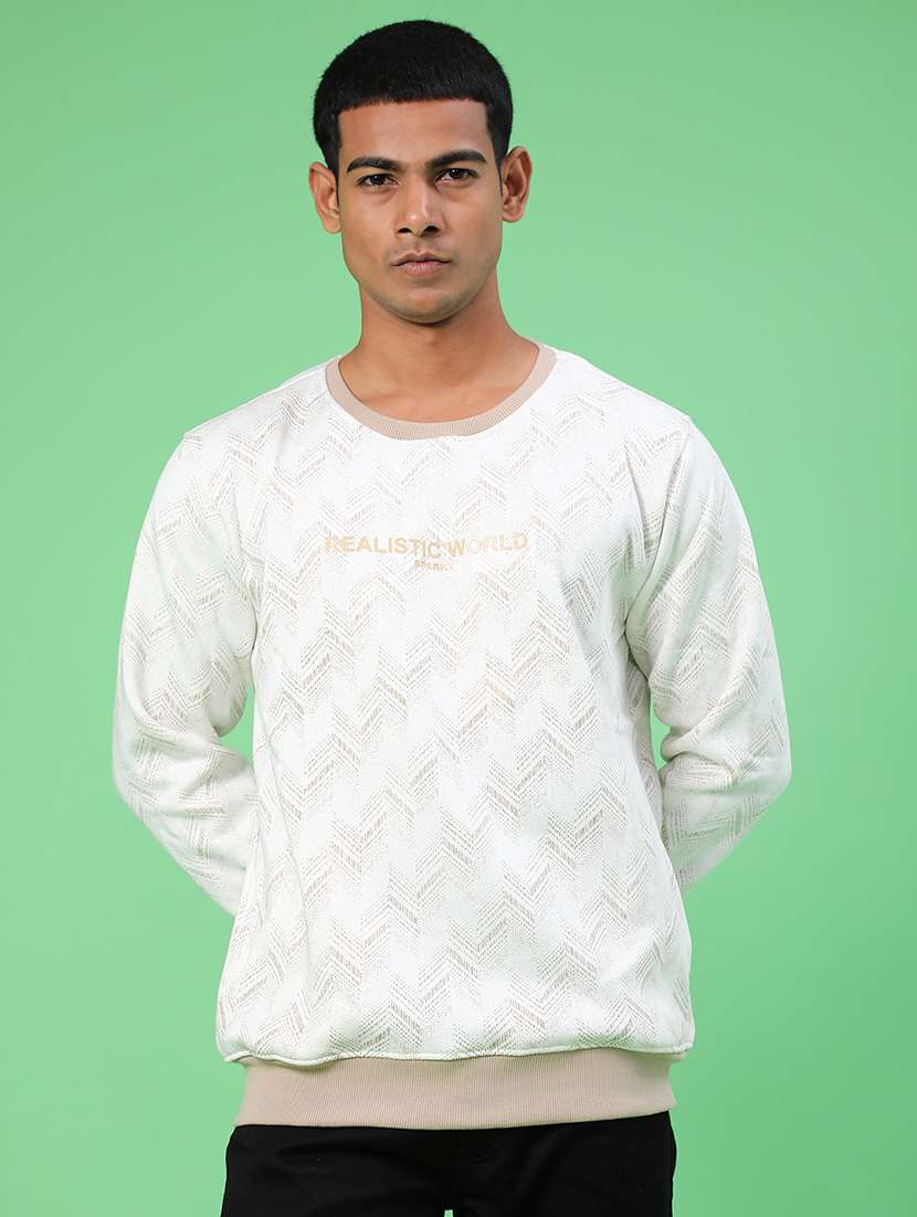 Men Printed Long Sleeve Regular Fit Sweatshirt - 21996749 -  Standard Image - 1