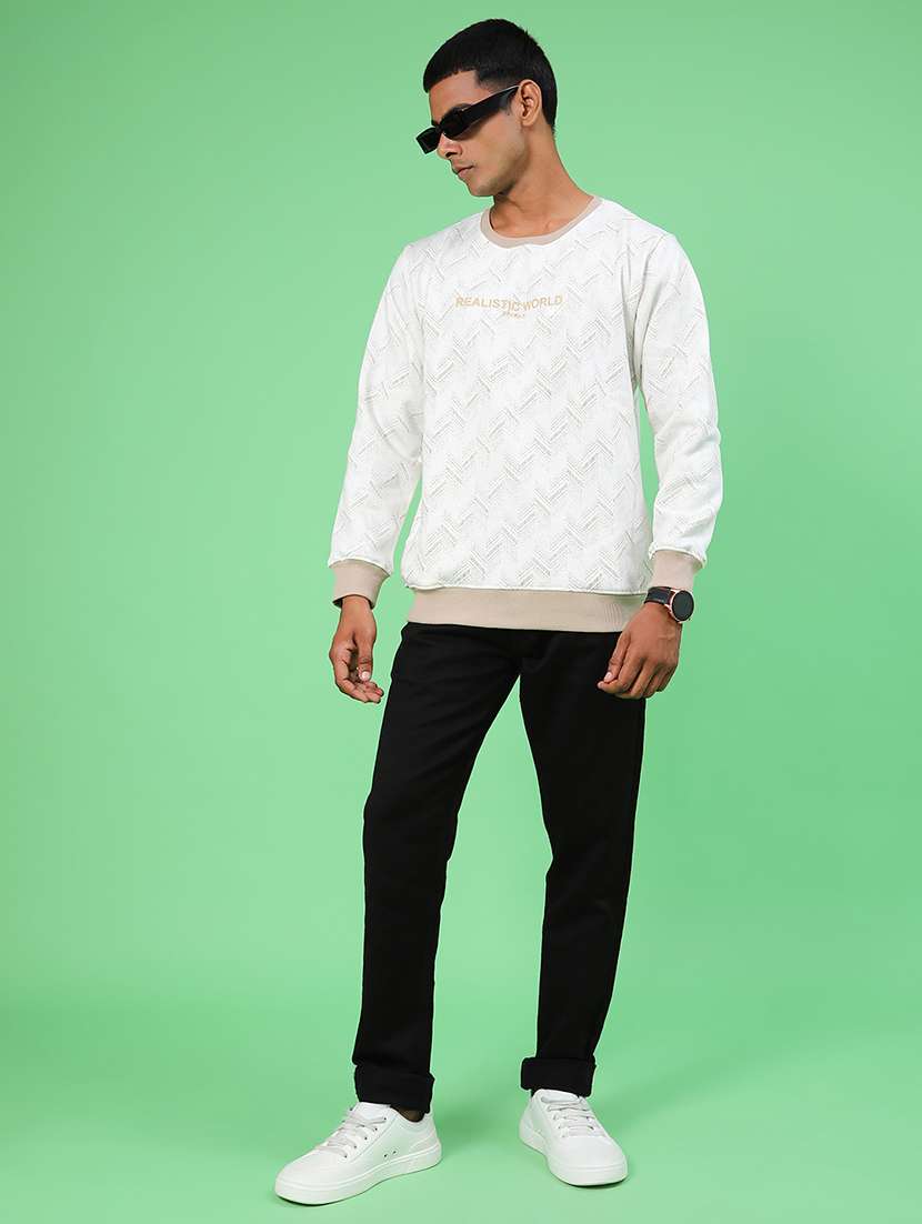 Men Printed Long Sleeve Regular Fit Sweatshirt - 21996749 -  Standard Image - 4