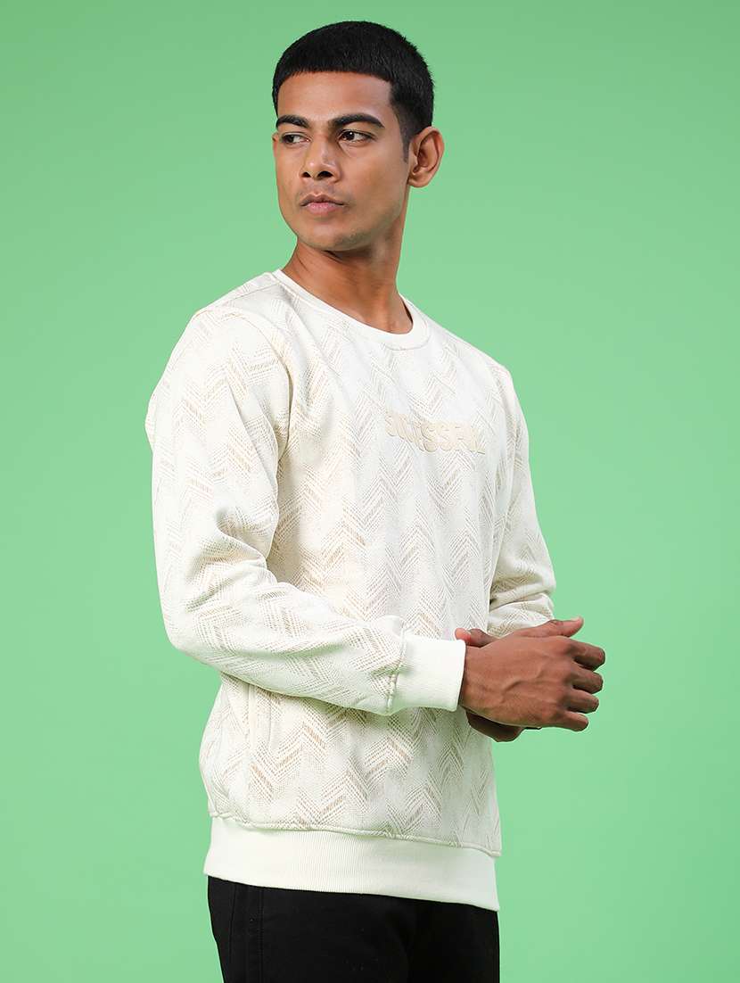 men printed long sleeve regular fit sweatshirt - 21996750 -  Standard Image - 1