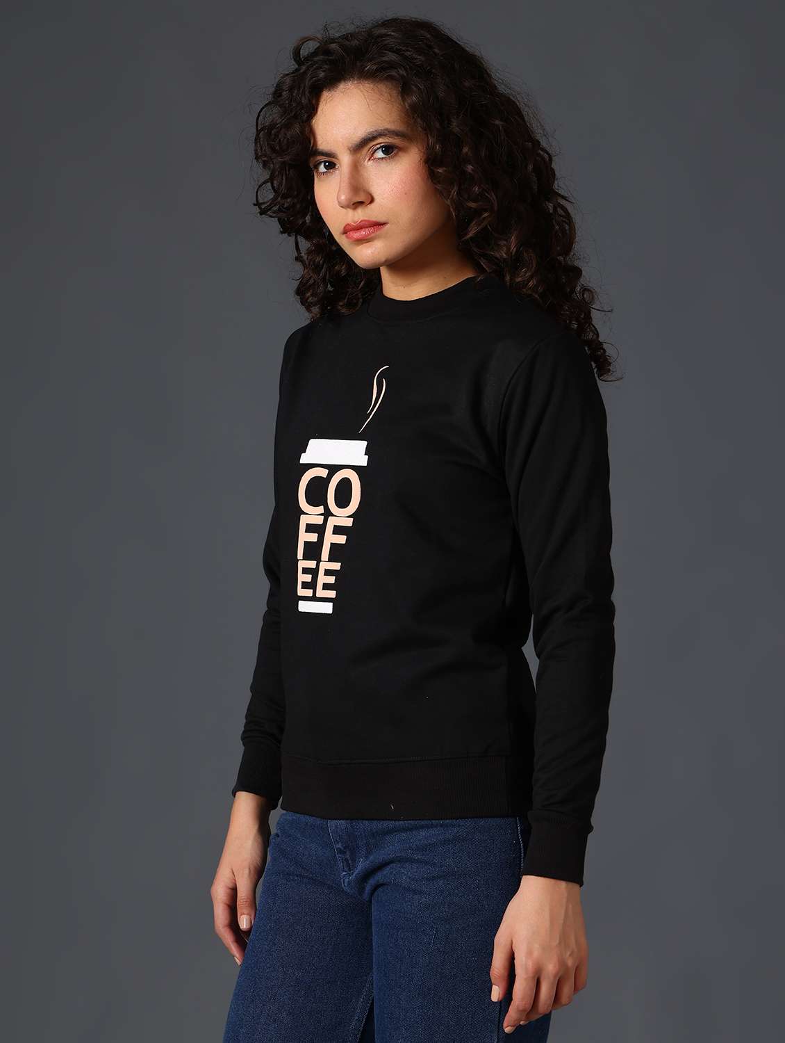 women printed long sleeve sweatshirt - 21996758 -  Standard Image - 6