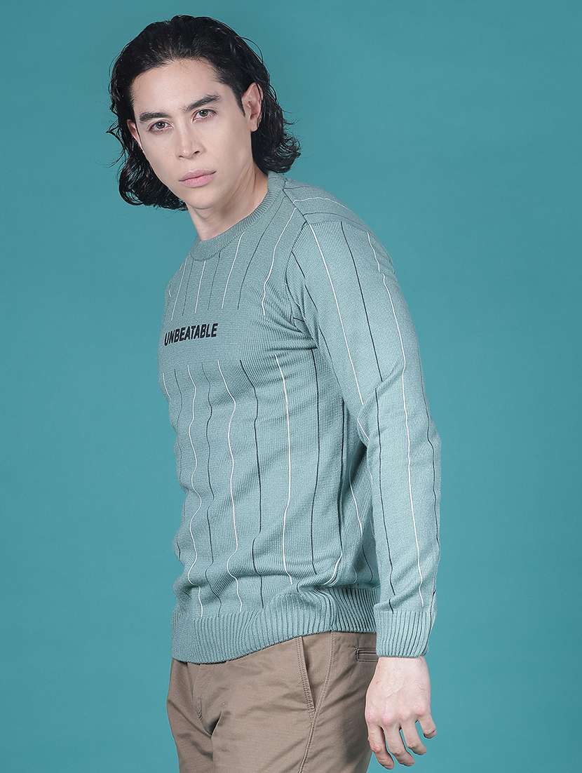 men striped long sleeve regular fit pullover - 21996799 -  Standard Image - 1