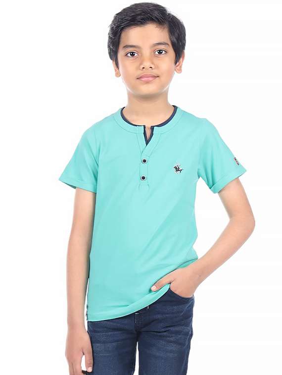 boys solid short sleeve t-shirt - 21996847 -  Standard Image - 1