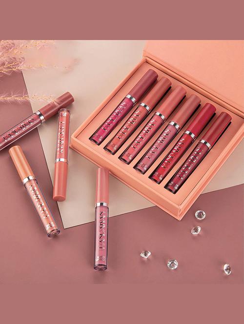 handaiiyan pack of 6 multicolor love lip colors 3ml each - 21996893 -  Standard Image - 0