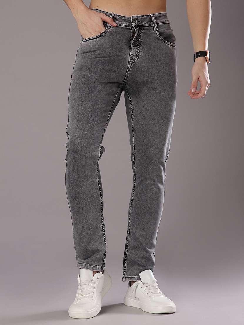 men plain mid rise full length jean - 21996977 -  Standard Image - 1