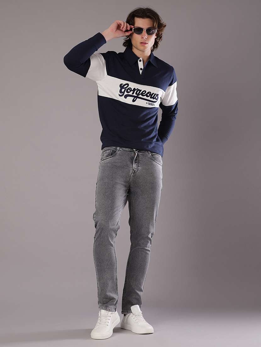 men plain mid rise full length jean - 21996977 -  Standard Image - 4