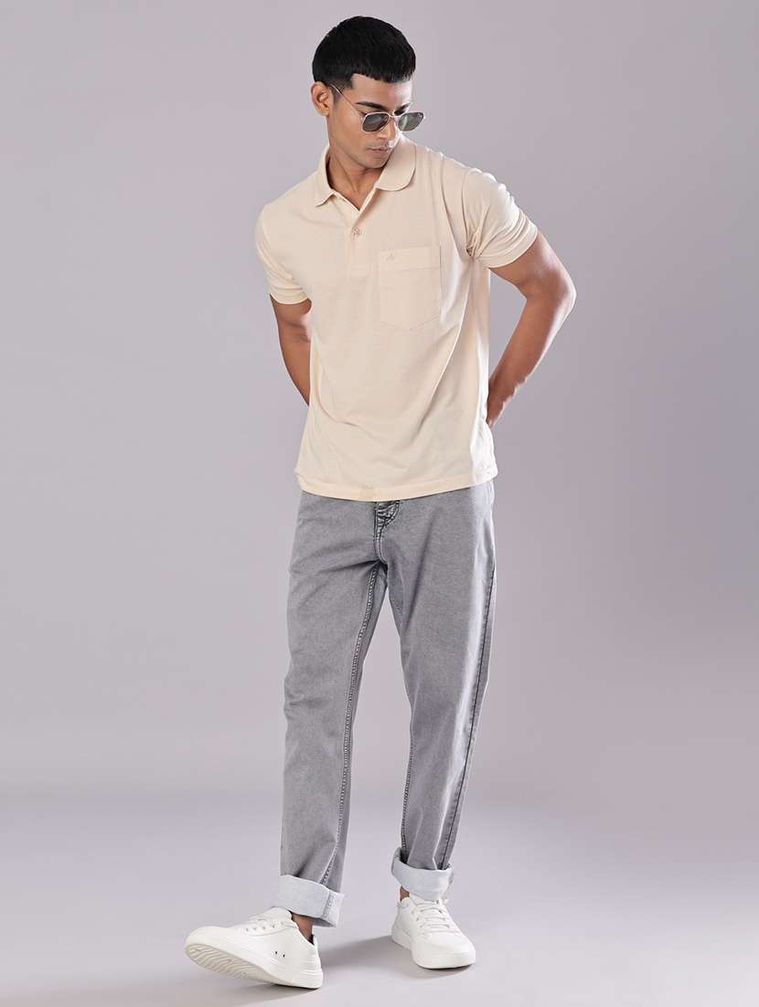 men solid mid rise slim fit jean - 21996985 -  Standard Image - 4