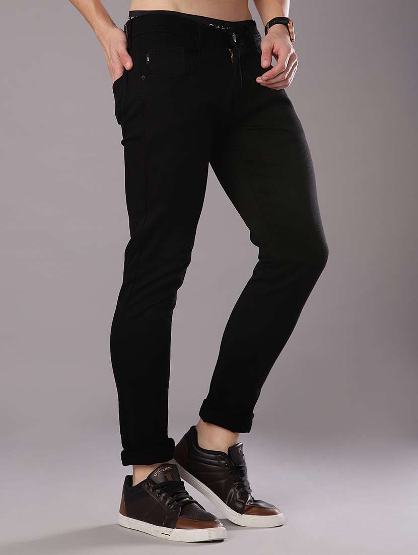 men solid mid rise slim fit jean - 21996987 -  Standard Image - 1