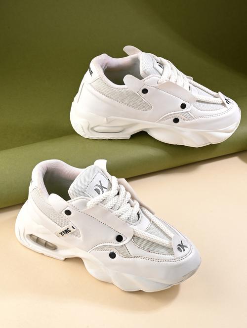 women white lace-up sneaker - 21997140 - Standard Image - 0