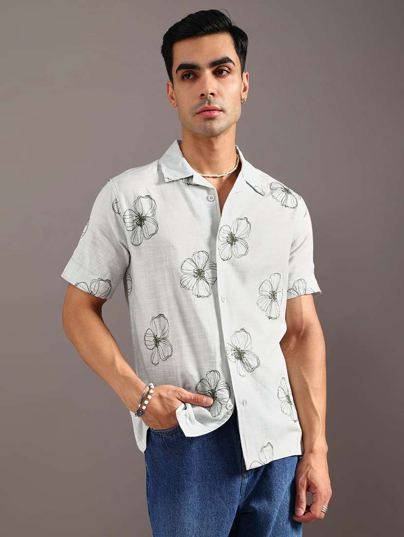 men solid with work short sleeve regular fit casual shirt - 21997338 -  Standard Image - 1