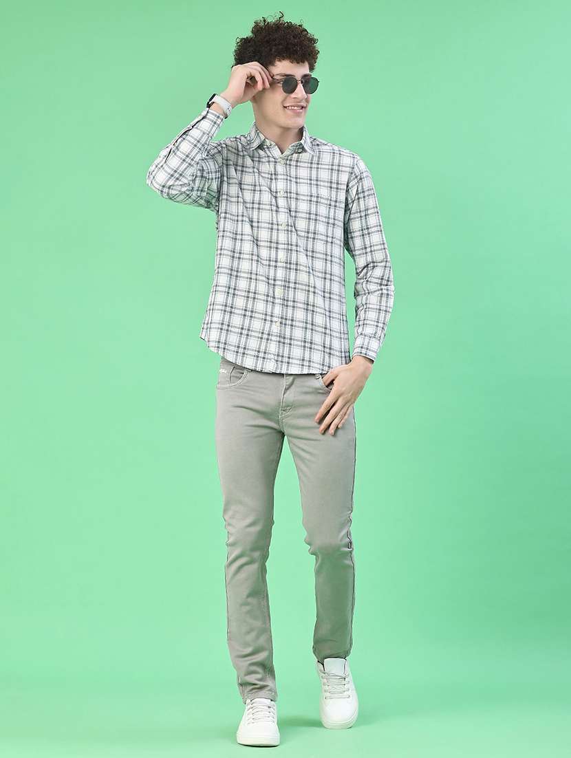 men checkered long sleeve regualr fit casual shirt - 21997347 -  Standard Image - 4