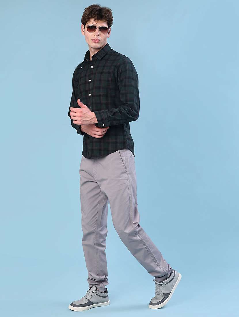 men checkered long sleeve regualr fit casual shirt - 21997349 -  Standard Image - 4