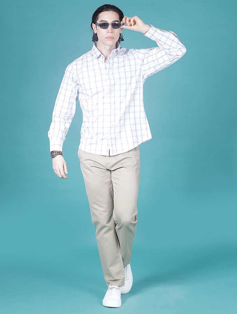 men checkered long sleeve regular fit casual shirt - 21997535 -  Standard Image - 4