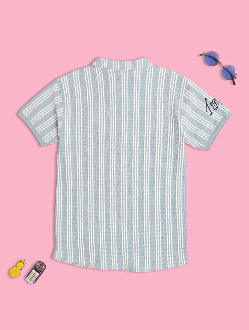 boys striped short sleeves t-shirt - 21997561 -  Standard Image - 1