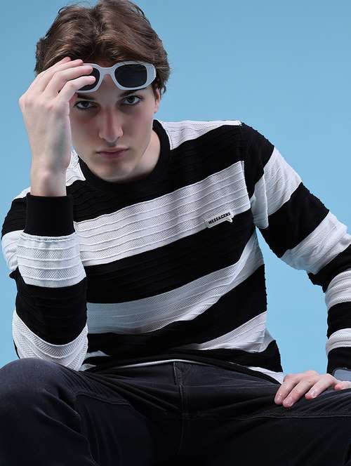 men stripes long sleeve slim fit t-shirt  - 21997574 -  Standard Image - 0
