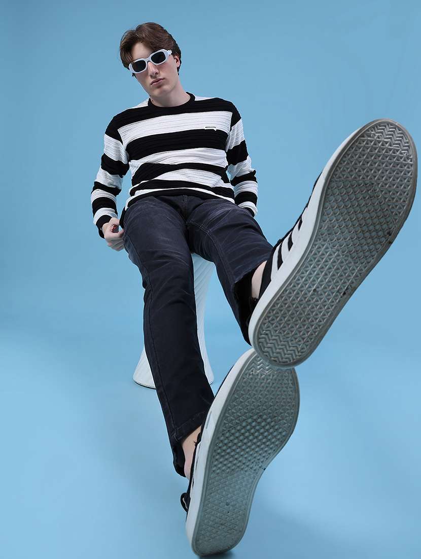 men stripes long sleeve slim fit t-shirt - 21997574 - Standard Image - 4