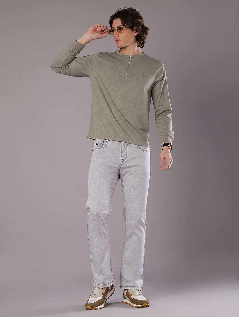 men solid long sleeve regular fit t-shirt - 21997583 -  Standard Image - 4